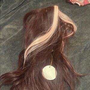 Elegant Brown and Pink Hair Extension